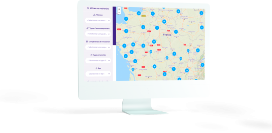Illustration présentant une cartographie du réseau Goove