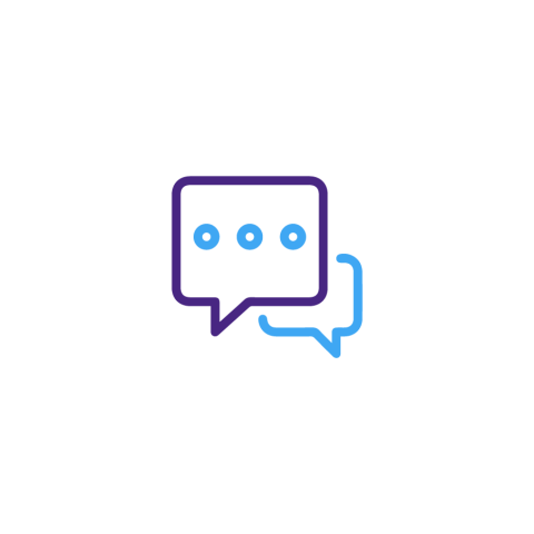 Icône représentant une conversation